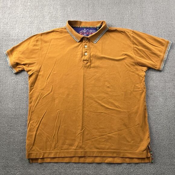 Robert Graham Other - Robert Graham Polo Shirt Adult Extra Large Orange Short Sleeve Casual Men's